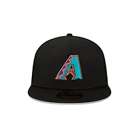 Arizona Diamondbacks MLB Metallic Logo 59FIFTY Cerrada