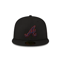 Atlanta Braves MLB Metallic Logo 59FIFTY Cerrada