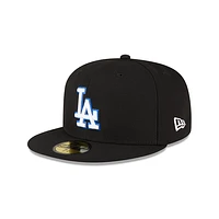 Los Angeles Dodgers MLB Metallic Logo 59FIFTY Cerrada