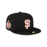 San Francisco Giants MLB Metallic Logo 59FIFTY Cerrada