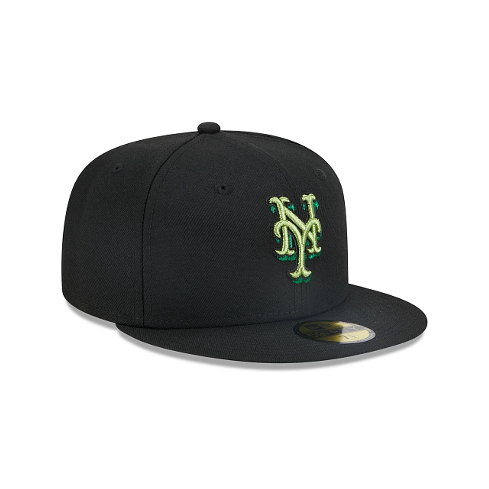 New York Mets MLB Metallic Pop 59FIFTY Cerrada