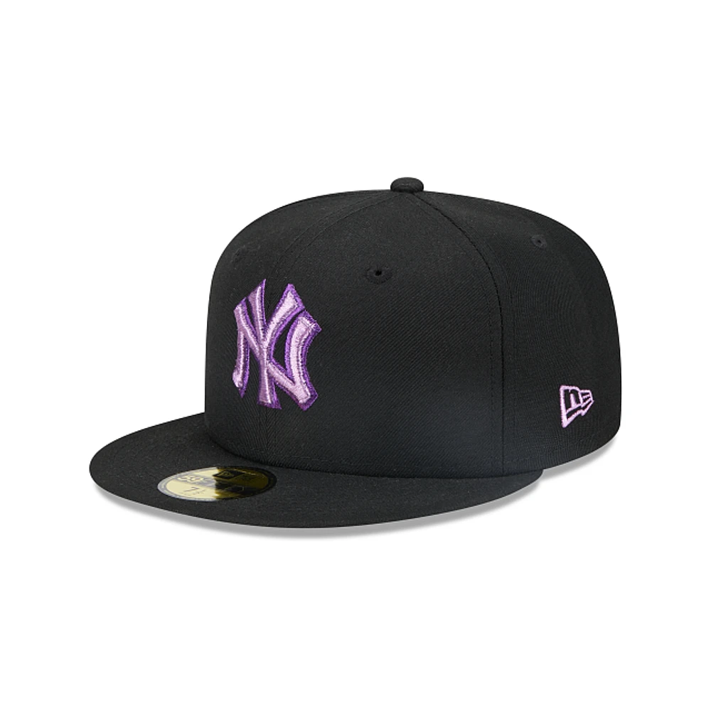 New York Yankees MLB Metallic Pop 59FIFTY Cerrada