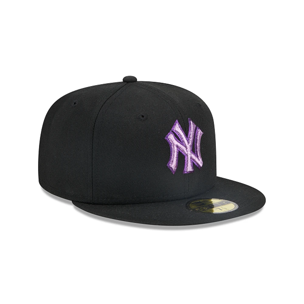 New York Yankees MLB Metallic Pop 59FIFTY Cerrada