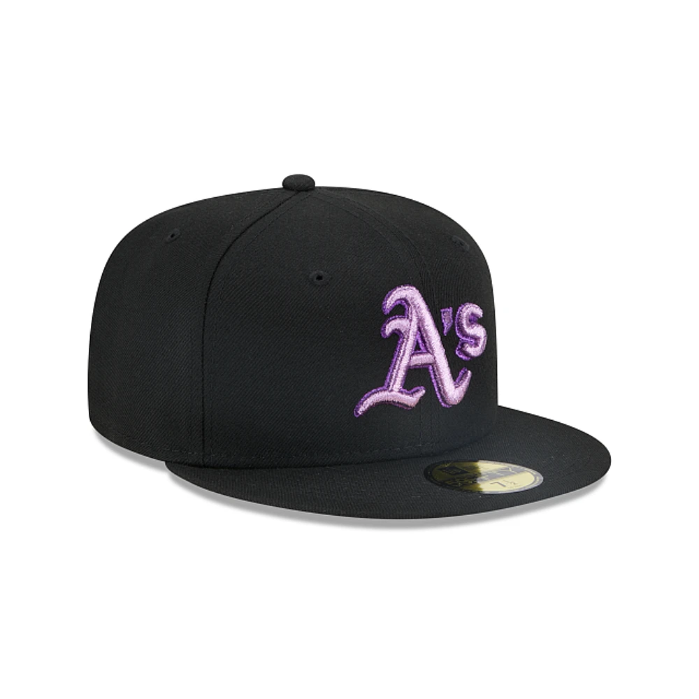 Oakland Athletics MLB Metallic Pop 59FIFTY Cerrada