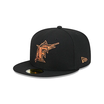 Miami Marlins MLB Metallic Pop 59FIFTY Cerrada