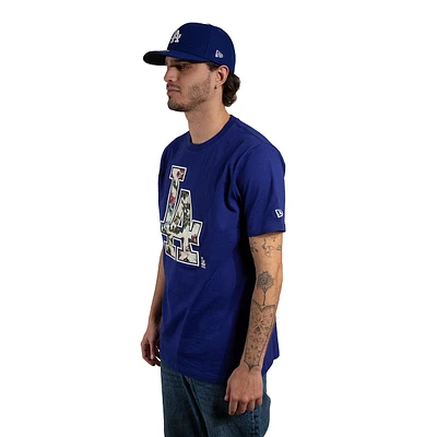 Playera Manga Corta Los Angeles Dodgers MLB Botanical