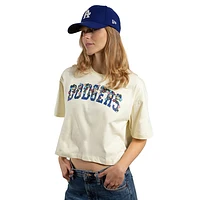 Playera Manga Corta Los Angeles Dodgers MLB Botanical para Mujer