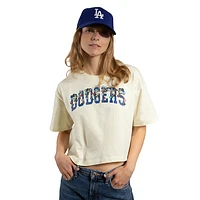 Playera Manga Corta Los Angeles Dodgers MLB Botanical para Mujer