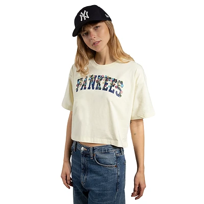 Playera Manga Corta New York Yankees MLB Botanical para Mujer