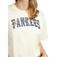 Playera Manga Corta New York Yankees MLB Botanical para Mujer