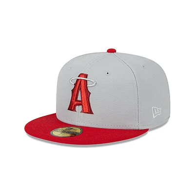 Los Angeles Angels MLB Metallic City 59FIFTY Cerrada