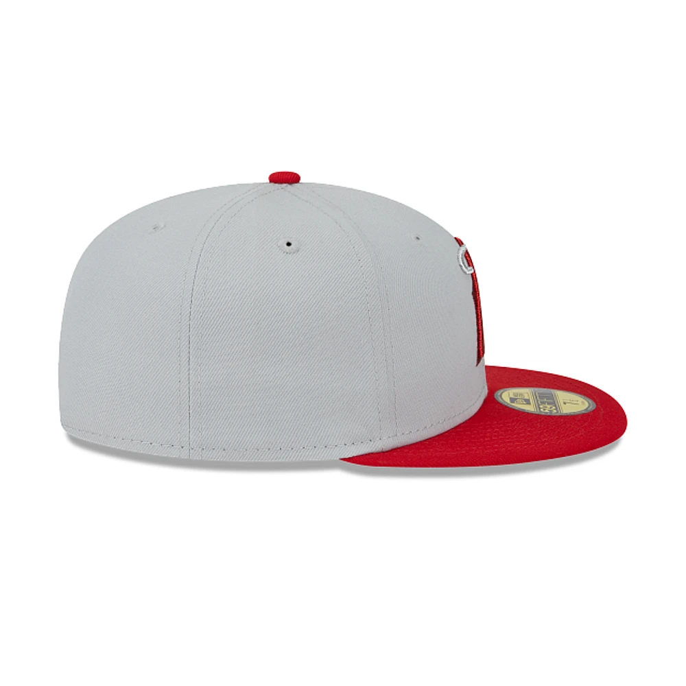 Los Angeles Angels MLB Metallic City 59FIFTY Cerrada