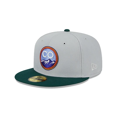 Colorado Rockies MLB Metallic City 59FIFTY Cerrada