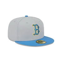 Boston Red Sox MLB Metallic City 59FIFTY Cerrada