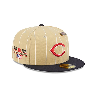 Cincinnati Reds MLB Pinstripe 59FIFTY Cerrada