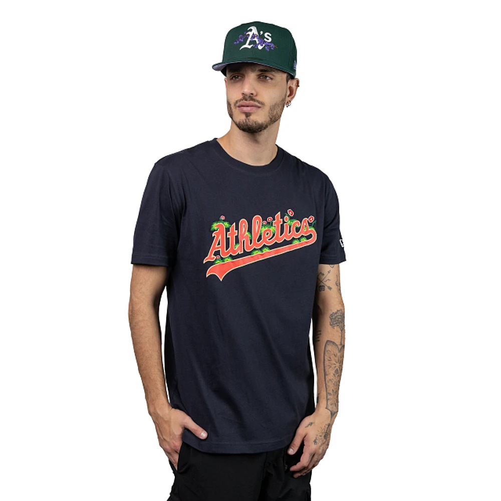 Playera Manga Corta Oakland Athletics MLB Sprouted