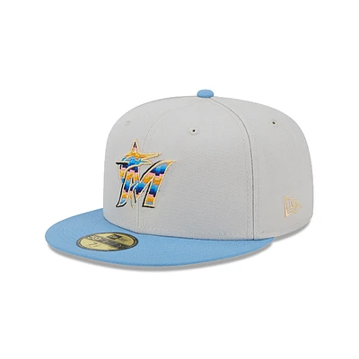 Miami Marlins MLB Beachfront 59FIFTY Cerrada