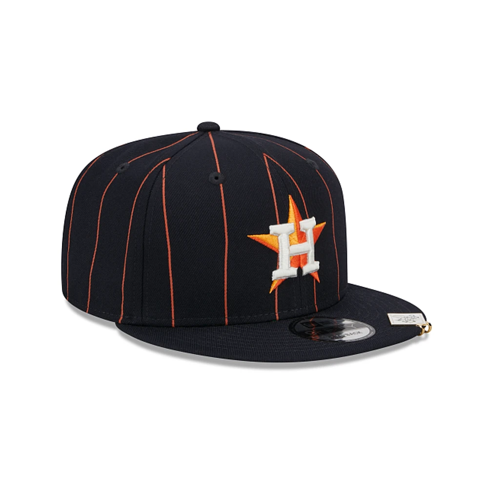 Houston Astros MLB Pinstripe Visor Clip  9FIFTY Snapback