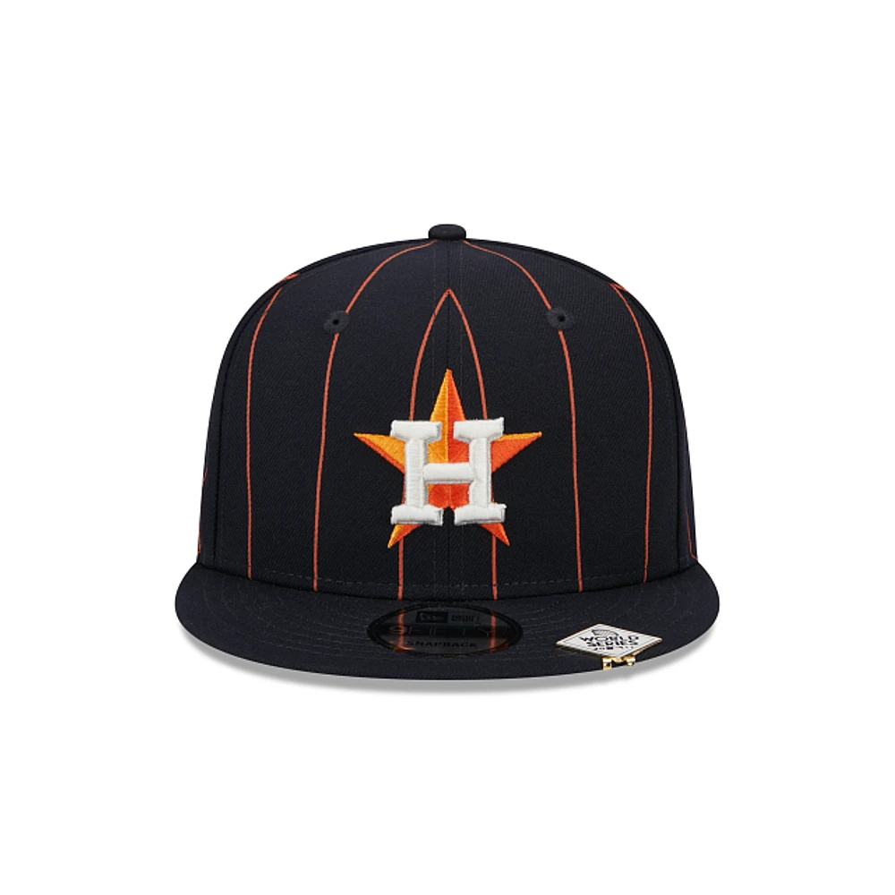 Houston Astros MLB Pinstripe Visor Clip  9FIFTY Snapback