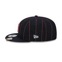 Boston Red Sox MLB Pinstripe Visor Clip  9FIFTY Snapback