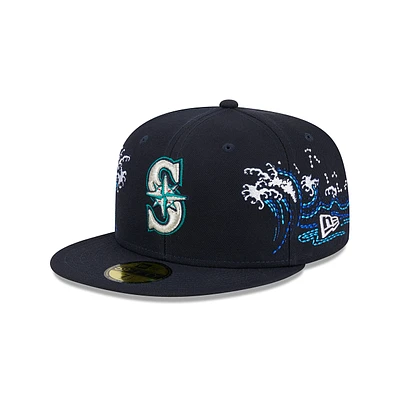 Seattle Mariners MLB Tonal Wave 59FIFTY Cerrada