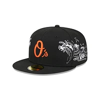 Baltimore Orioles MLB Tonal Wave 59FIFTY Cerrada