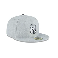 New York Yankees MLB Heather League Collection 59FIFTY Cerrada
