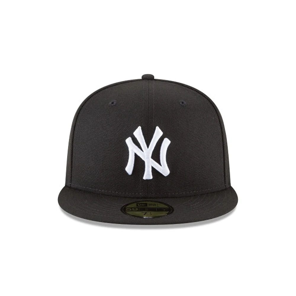 New York Yankees Black & White 59FIFTY Cerrada