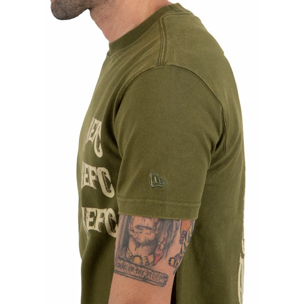 Playera Manga Corta New Era N.E.F.C 1920 Washed Verde