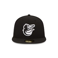 Baltimore Orioles Black & White 59FIFTY Cerrada