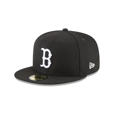 Boston Red Sox Black & White 59FIFTY Cerrada