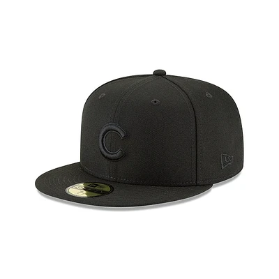 Chicago Cubs Black On 59FIFTY Cerrada