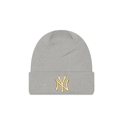 New York Yankees Women's Metallic Logo Knit para Mujer