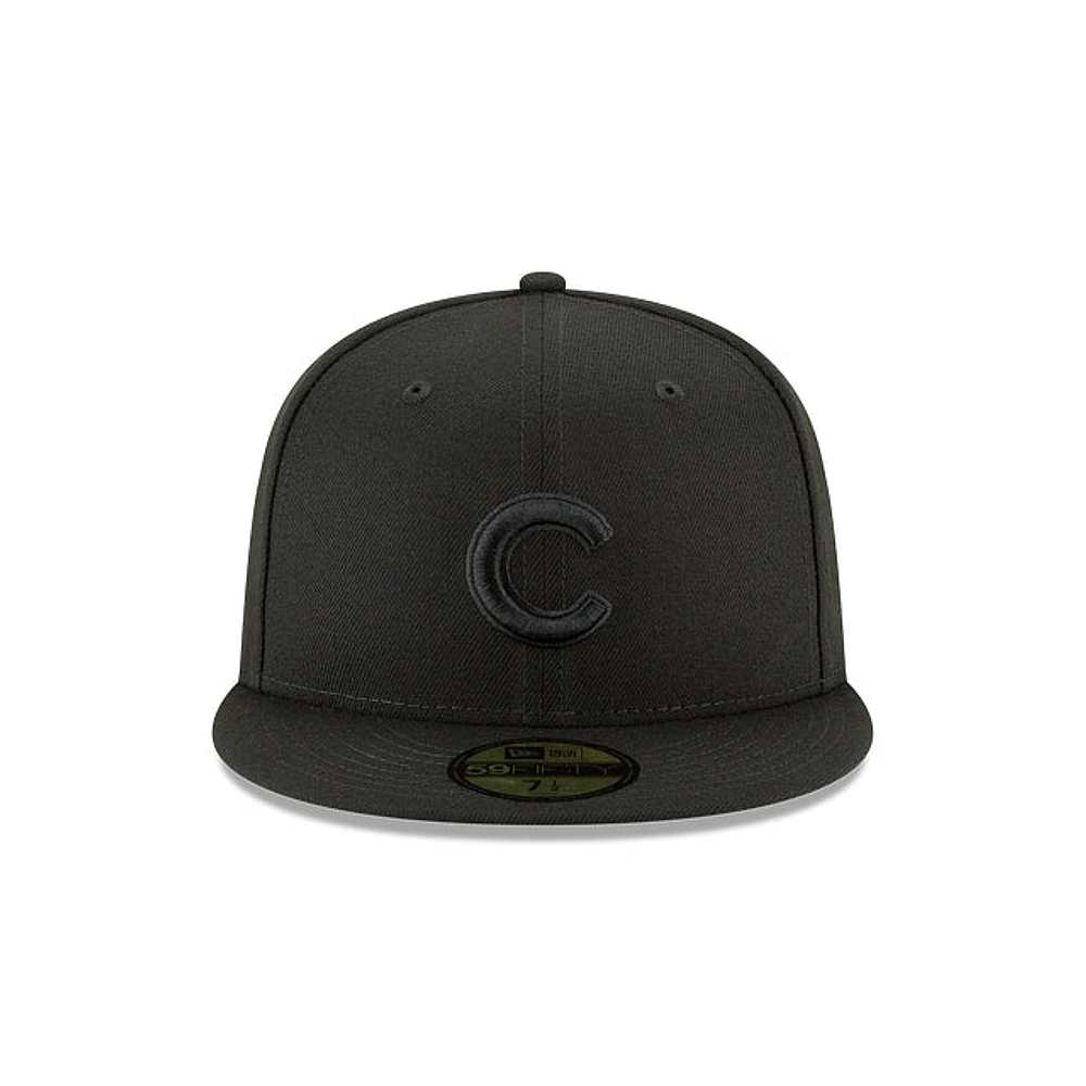 Chicago Cubs Black On 59FIFTY Cerrada