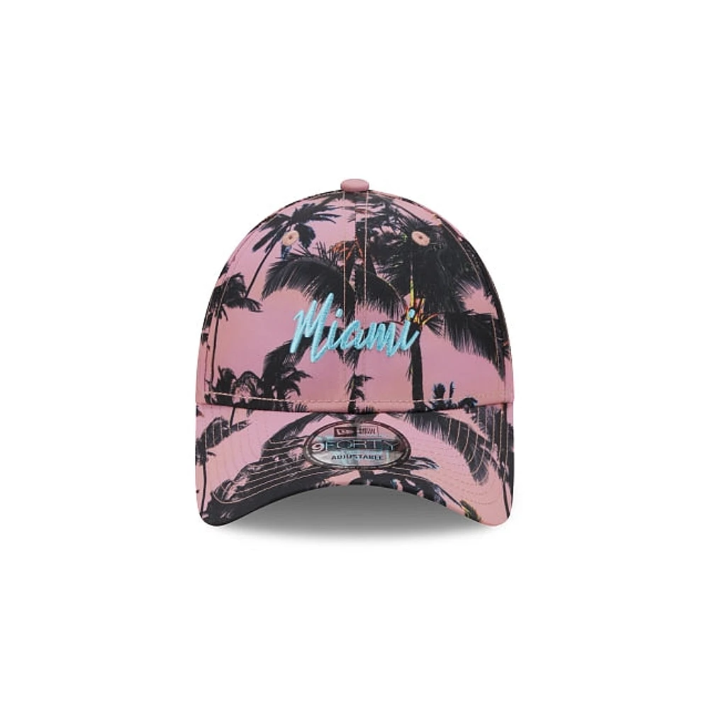 New Era Tropical Print Miami 9FORTY Strapback