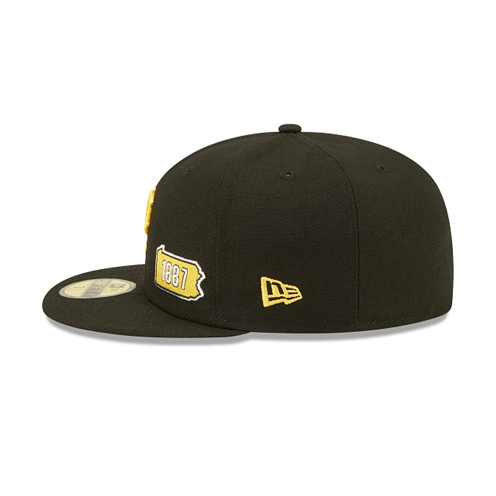 Pittsburgh Pirates Throwback 59FIFTY Cerrada