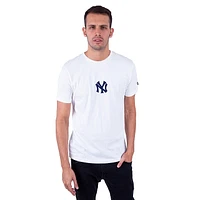 Playera Manga Corta New York Yankees MLB Fangear Blanca