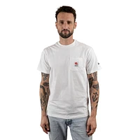 Playera Manga Corta New Era Pocket Blanca