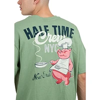 Playera Manga Corta New Era Half Time Verde