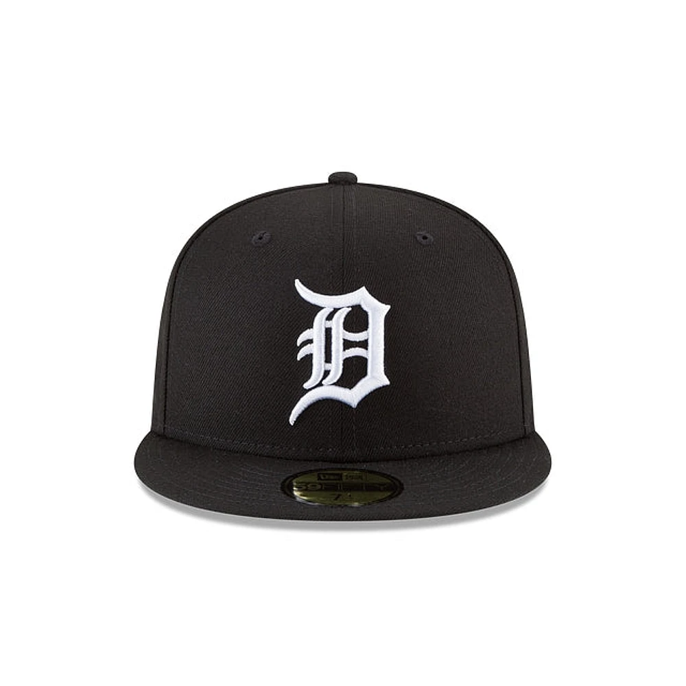 Detroit Tigers Black & White 59FIFTY Cerrada