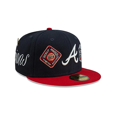 Atlanta Braves MLB Historic Champs 59FIFTY Cerrada