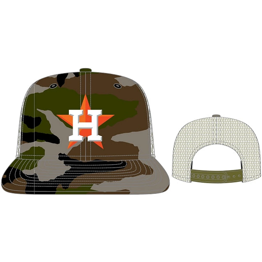 Houston Astros MLB Camo Truck 9FIFTY Snapback