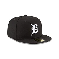 Detroit Tigers Black & White 59FIFTY Cerrada