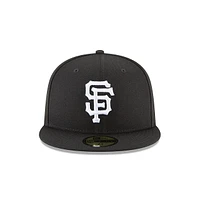 San Francisco Giants Black & White 59FIFTY Cerrada