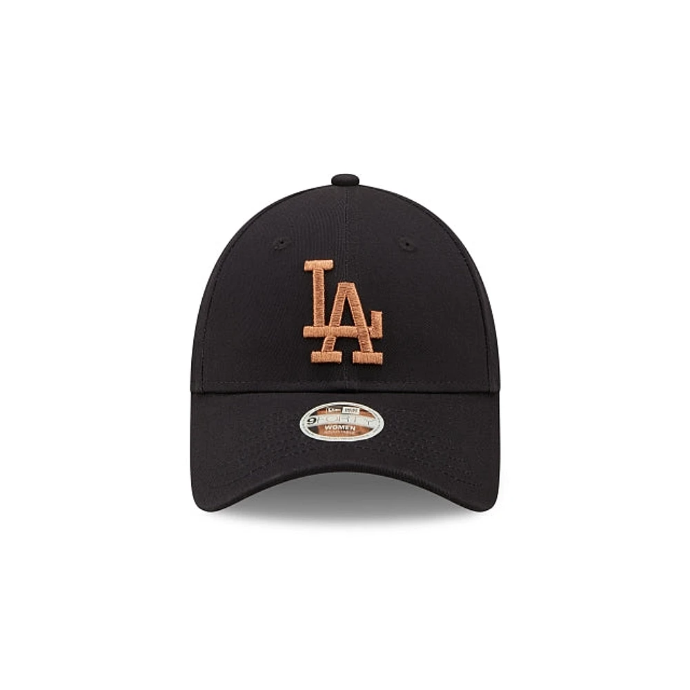 Los Angeles Dodgers Metallic Logo 9FORTY Strapback para Mujer