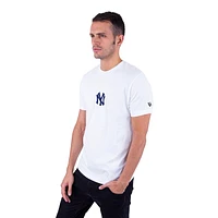 Playera Manga Corta New York Yankees MLB Fangear Blanca