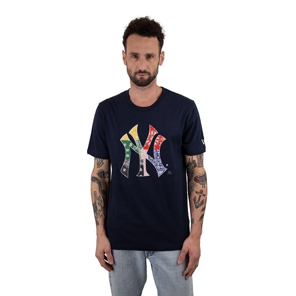 Playera Manga Corta New York Yankees Patchwork