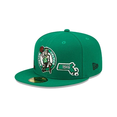 Boston Celtics Throwback 59FIFTY Cerrada