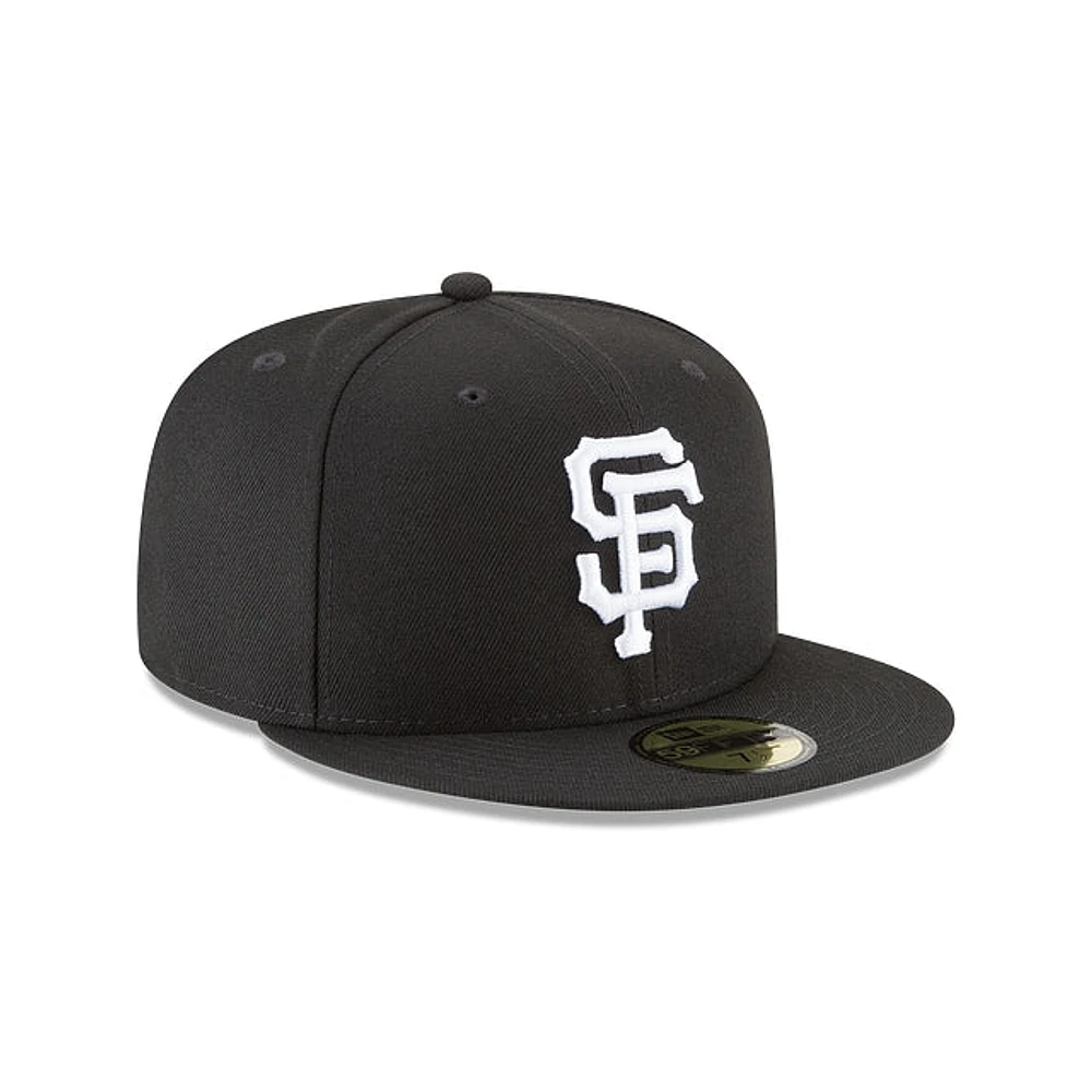 San Francisco Giants Black & White 59FIFTY Cerrada
