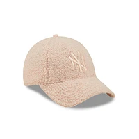 New York Yankees Women's Borg 9FORTY Snapback Rosa para Mujer